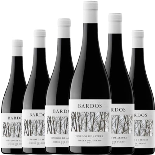 Bardos Viñedos de Altura Vino Tinto de Crianza con Tempranillo, Garnacha y Albillo Mayor, 15% Vol., ideal para servir entre 12º y 14ºC y disfrutar su frescura | 6 botellas