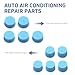 CouTunp 10PCS Car A/C Valve Core Caps, R134a Replacement Valve Caps for Car Air Conditioning, High & Low Pressure Valve Cap, Leakproof AC System Seal Cap Dust Caps (Blue)