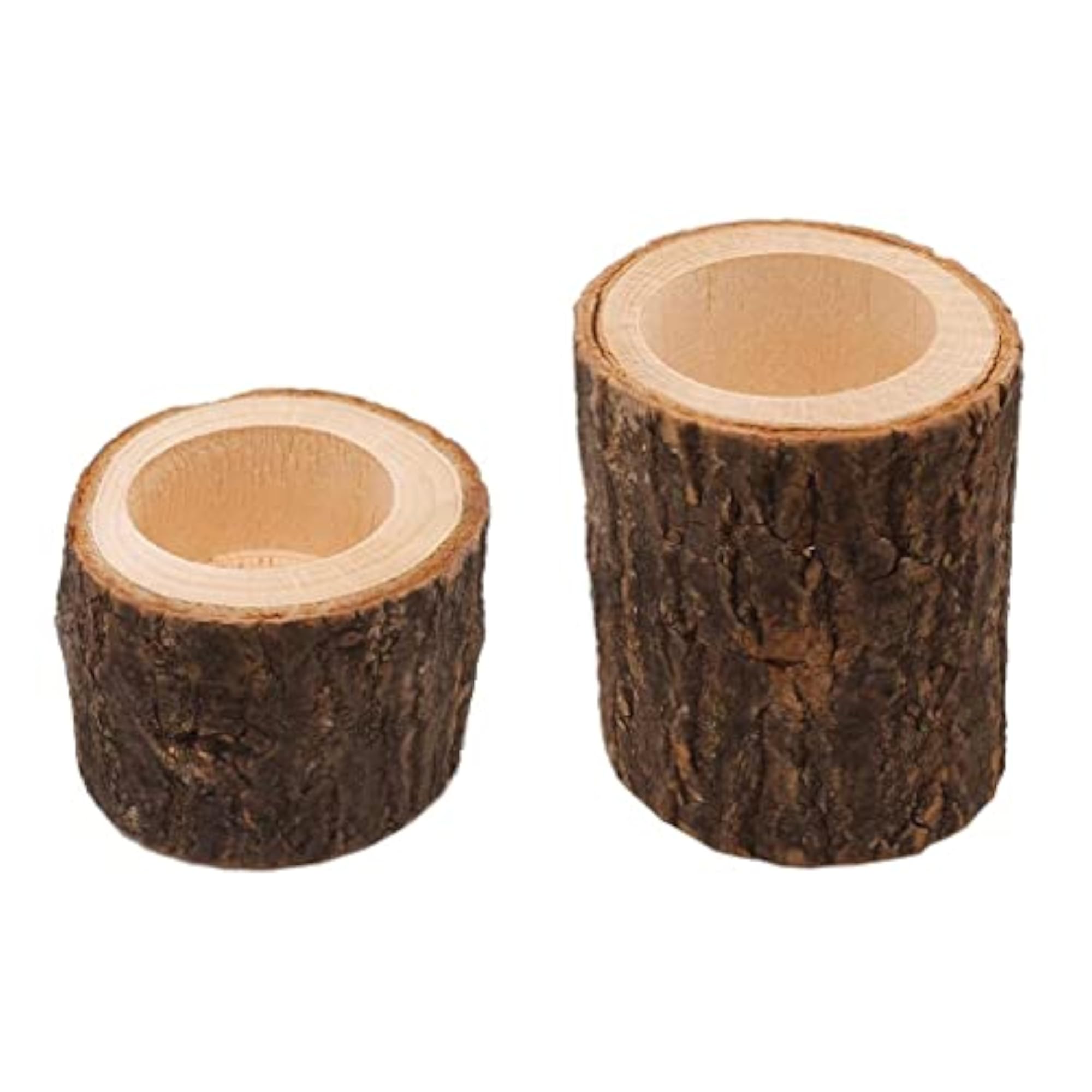 Tree Stump Wooden Candle Holder for Wedding Decor