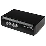 StarTech.com 2 Port Steel USB KVM Switch with Audio and USB 2.0 Hub (SV231USBA)