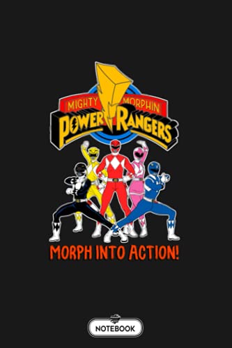 Morph Into Action Pink Ranger Notebook: Perfect Gift For Dad, Grandpa, Uncle, Mom, Grandma, Girl, Boy Journal, Notebook Gift Hunting Lovers, 110 Lined Pages, 6x9 Inch Format