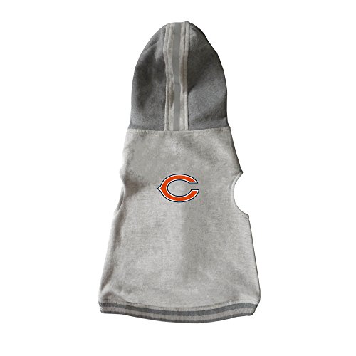 Littlearth NFL Chicago Bears Team Dog Crew Neck, Medium, Orange