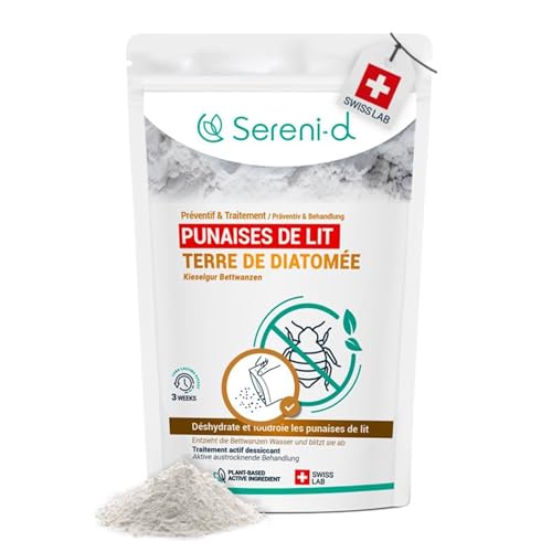 TERRE DE DIATOMÉE PUNAISES DE LIT en POUDRE – POUDRE ANTI PUNAISES DE LIT AMORPHE – EFFICACITÉ FOUDROYANTE – Ingrédients 100% d'origine Naturelle -...