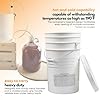 FastRack Fermentation Bucket Home Brewing Wine Fermenter 6.5 Gallon Fermenting Bucket with Lid 100% Food Grade-BPA Free Fermenting Bucket for Your Beer, Wine, Mead #4