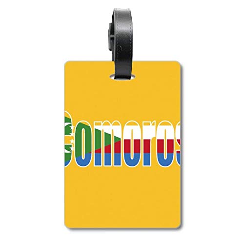 Étiquette valise drapeau Comores contre l'oubli et l'échange de sac