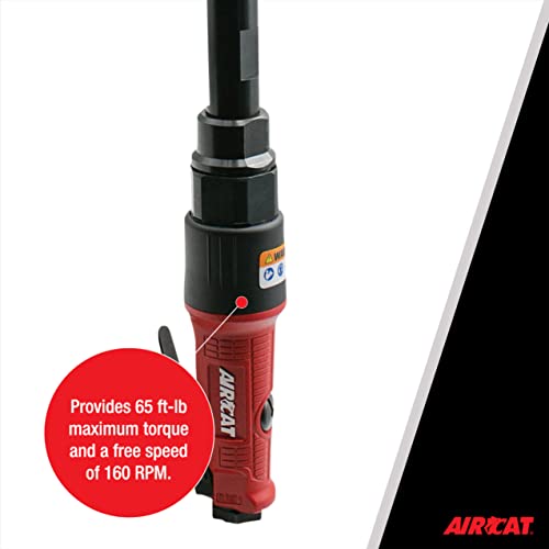 Aircat Pneumatic Tools 808-22: 22.5 Inch Long Reach Ratchet 160 Rpm, 65 Ft-Lbs Maximum Torque - Tapered Metal Grip #TOP3