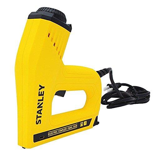 STANLEY 6-Tre550 Agrafeuse Électrique Gamme Pro - Pour Agrafes De Type G Et Clous De Type J -Puissance Réglable - Chargement À Glissière - Système Anti-Bourrage