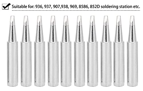 Saipe 900M-T Soldering Iron Tips Solder Iron Replacement Tip Soldering Bits Compatible With Hakko, Radio Shack, Atten, Quick, Aoyue, Yihua, Vastar Soldering Station, Welding Equipment & Accessories #TOP5
