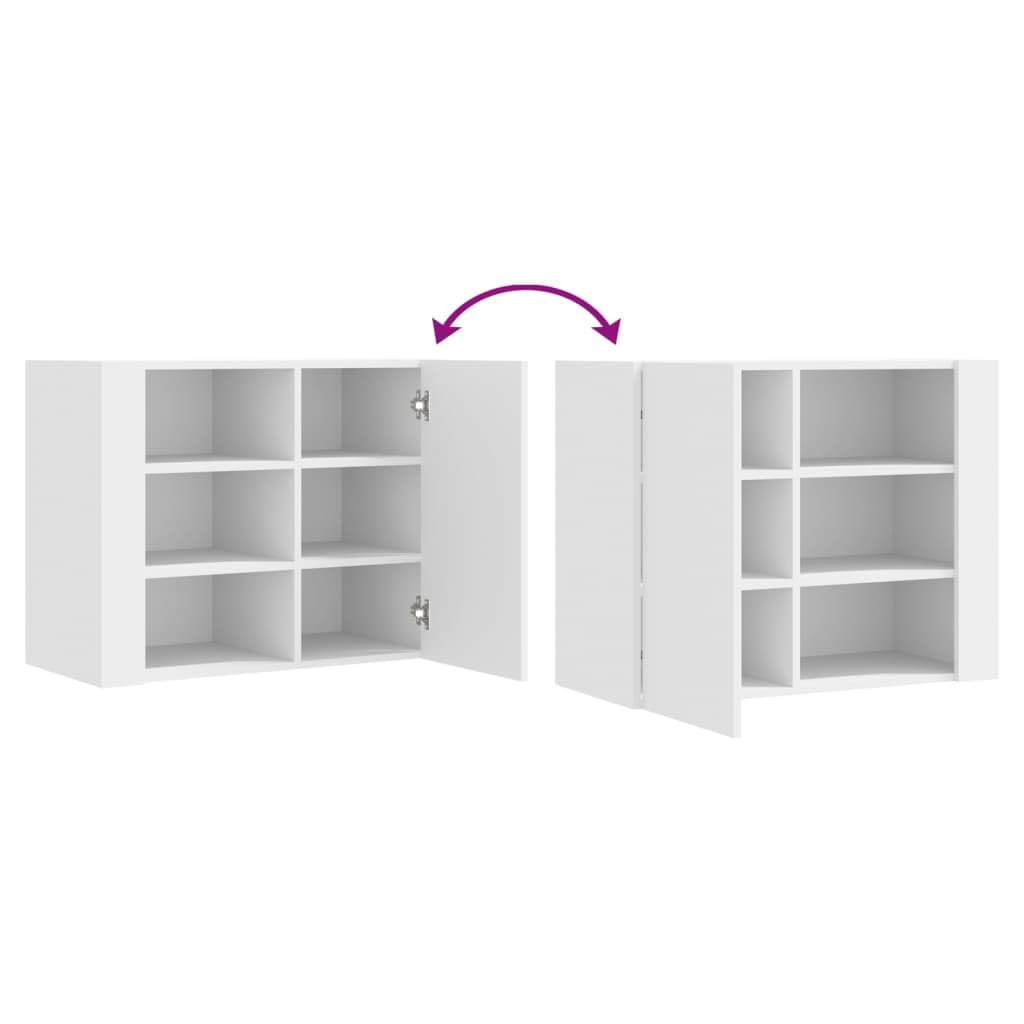 vidaXL Armoire Murale Blanc 75x35x60 cm Bois d'ingénierie