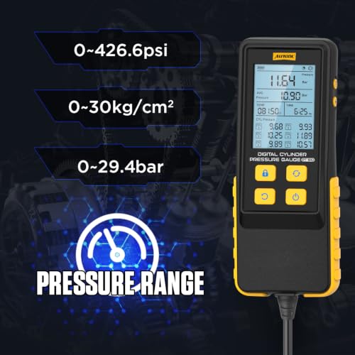 Image of AUTOOL Digital Compression Tester Engine Compression Gauge 0-426PSI Petrol