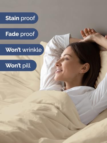 Image of Duvet Cover King Size - Extra Soft 3 Piece with Zipper Closure - Wheat