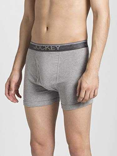 Image of Jockey 8009 Men's Super Combed Cotton Rib Solid Boxer Brief with Ultrasoft Waistband (Pack of 2)