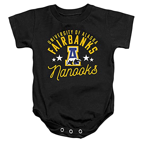 University of Alaska, Fairbanks Official Nanooks Unisex Infant Snap Suit for Baby,Black, 18 Months