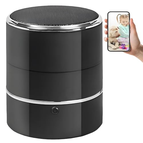 LVBOAT HD1080P Bluetooth Speaker Camera,Nanny Cam with WiFi Wireless,Security Cameras for Home Offices Store,Motion Detection 240° Ultra-Wide Angle,Baby Monitor,Pet Camera with App