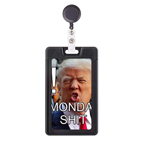 Porte-badge rétractable Trump enrouleur de carte d'identité humoristique