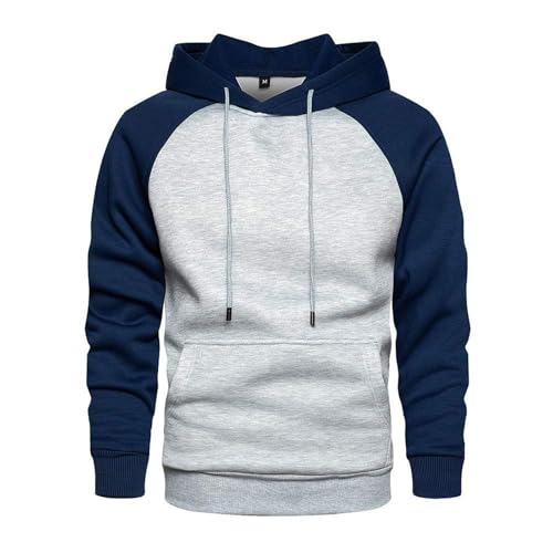 Pull à capuche pour homme sweat-shirt décontracté noir gris vêtement automne