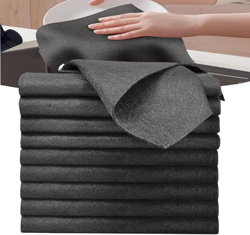 Euleryoo Paño de Limpieza Mágico, 10 Piezas Espesado para Cristales, Limpiacristales de Microfibra Reutilizable Sin Rayas para Baño, Cocina, Coche y Vidrio