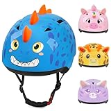 Toddler Bike Helmet, Baby Infant Bike Helmet for Toddlers Age 1-3, Adjustable Toddler Helmets for Scooter Cycling, Cute Kids Bicycle Helmets for Boys Girls