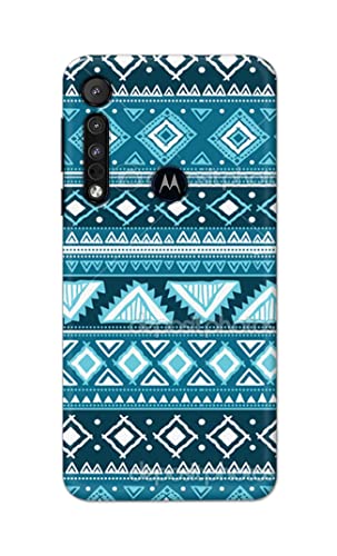 Image of PRINTFIDAA Coloured Tribal Pattern Hard Back Cover for Motorola One Macro Back Cover -(P6) KAT1008