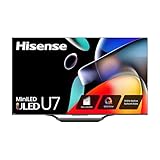 Hisense 65-Inch Class U7 Series Mini-LED ULED 4K UHD Google Smart TV (65U7N) - QLED, Dolby Vision IQ, Dolby Atmos, Full Array Local Dimming, 144Hz Game Mode Pro, VRR, Alexa Compatibility