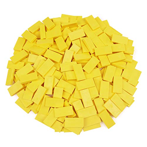 Dominoes de plástico amarillo XL 1000 piezas miniatura 1