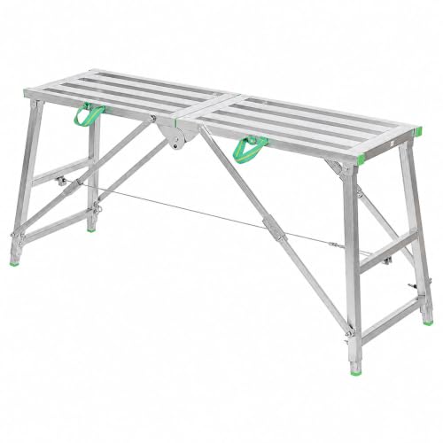 Plataforma de trabajo ajustable con cables de refuerzo 400kg 2