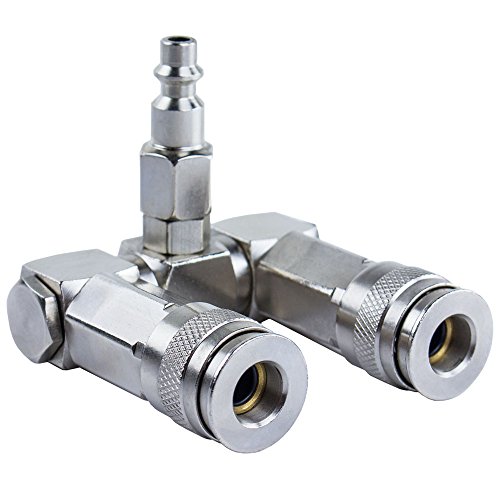 2 Way Air Hose Splitter 1/4