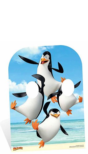 Madagascar Penguins Child Size Stand In Cardboard Cutout 160cm