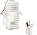 Produktbild RUICHUANGS Federtaschen Teenager Mädchen, Große Kapazität Briefpapier Pouch Stifte Etui Mäppchen Mädchen Teenager, Make-Up Kosmetiktasche für Mädchen (Weißes Plaid 5)