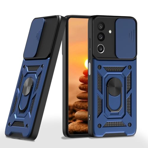Image of AIBEX Back Cover for Samsung M36 5G / Samsung F36 5G | D10 Tough Armor Case | Sliding Camera Shield | 360 Protection | Kickstand Ring Holder