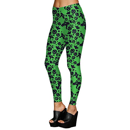 Leggings de yoga de Halloween con compresión y elasticidad moldeadora de cintura alta
