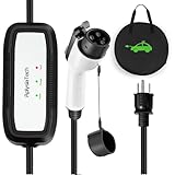 AplysiaTech Portable EV Charger Level 1, 15Amp 110V, Electric Vehicle Charger with 21Ft Extension Cord,NEMA 5-15P for Plug-in Home EV Charging Station,Compatible with SAE J1772 EVs(Tesla Need Adapter)