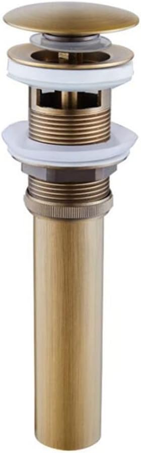 Antique Bronze Basin Up Drain Copper Brass with Overflow Vessel Sink Strainer