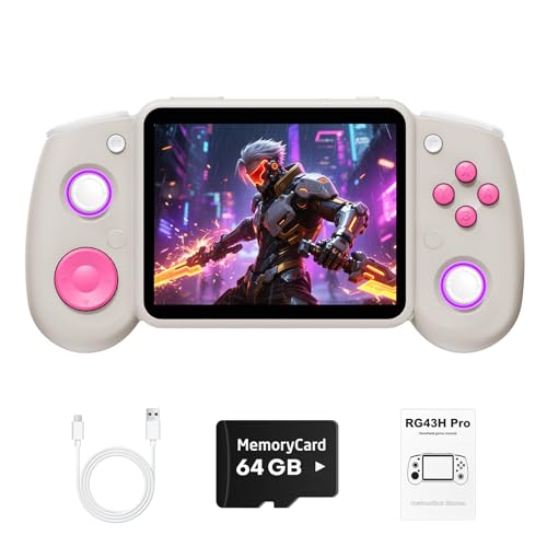 RG43H Pro ���g���n���h�w���h�Q�[���@�A4.3�C���`IPS�X�N���[���A�|�[�^�u���f���A���V�X�e�����g���Q�[���R���\�[���A30+�G�~�����[�^�[�A�U�����[�^�[�AHDMI TV�o�́AWiFi�l�b�g���[�N�t�@�C�e�B���O�A4000mAh�o�b�e���[-64GB�O