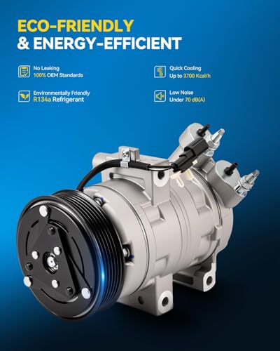 Image of PHILTOP 98673 NEW Air Conditioner AC Compressor with Clutch for Ford Escape 2009-2012 2.5L, 2009-2011 Tribute /Mariner 2.5L,2008 Tribute /Escape /Mariner 2.3L
