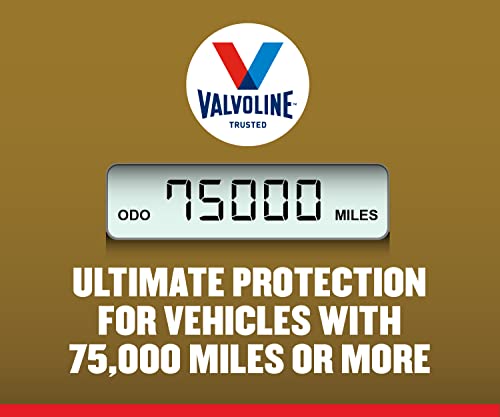 Image of Valvoline Extended Protection High Mileage with Ultra MaxLife Technology 5W-30 Full Synthetic Motor Oil 5 QT (Pack of 2)