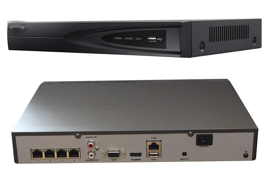 Amazon | DS-7604NI-K1/4P 4チャンネル(4つの独立したPoE) H.265 4K