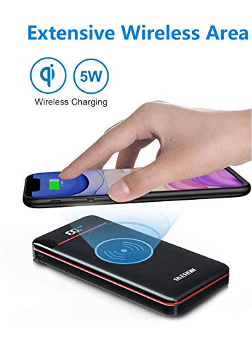 Gnceei Portable Charger, 25000mAh Wireless Power Bank Fast Charging USB-C with 3 Outputs & 2 Inputs, Ultra High Capacity External Battery Pack Compatible with iPhone Samsung Android etc
