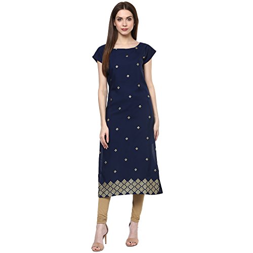 Image of ZIYAA Women's Crepe Straight Kurta