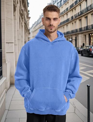 Image of Hatant Oversized Hoodie Sweatshirts for Men Couples Heavyweight Hoodies Pullover Vintage Mens Acid Wash Sweaters Clothes 2026