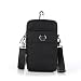 liangdongshop 5.8'' Water Resistant Oxford Waist Pack Phone Bag Crossbody Pouch(Black)