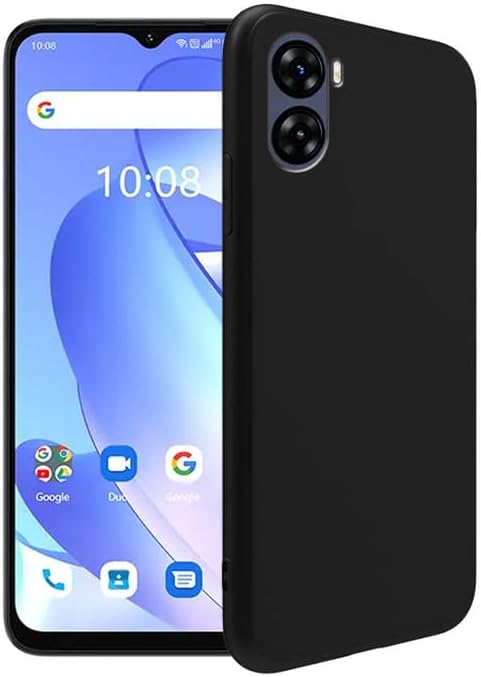 Funda de silicona para Umidigi G3 Plus, funda protectora de cuerpo completo suave y sedosa, a prueba de golpes, con forro de microfibra (negro)