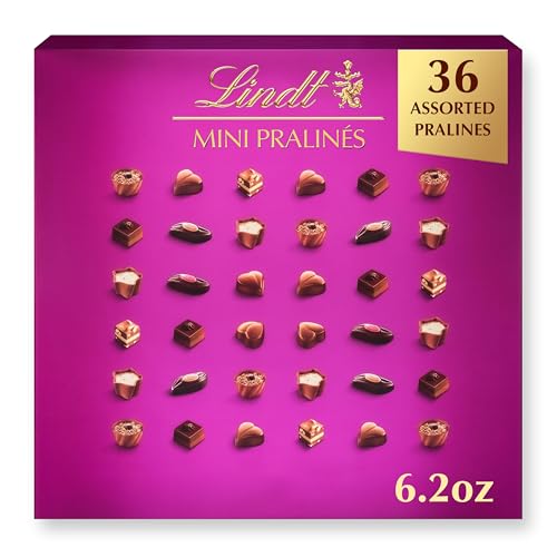 Lindt Mini Pralines, Assorted Chocolate Candy Pralines With Premium Filling, Great For Gift Giving,...