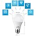 SANSUN A19 8W LED Light Bulbs, 3000K Soft White, Non-Dimmable, 6-Pack