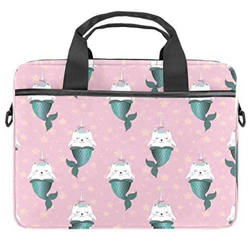 Sacoche pc portable 13 pouces licorne et sirène rose