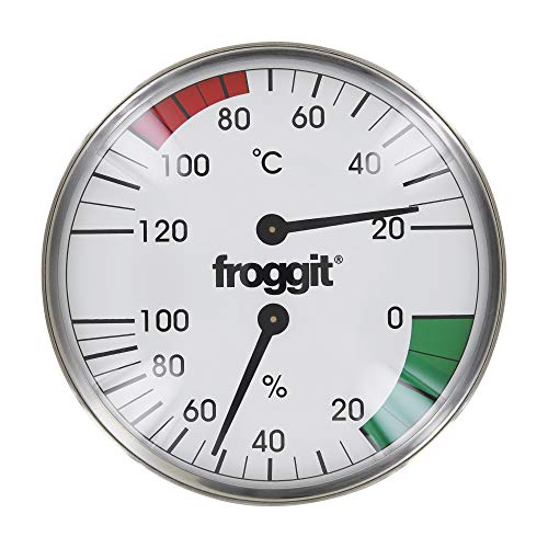 froggit Termómetro para sauna (acero inoxidable)