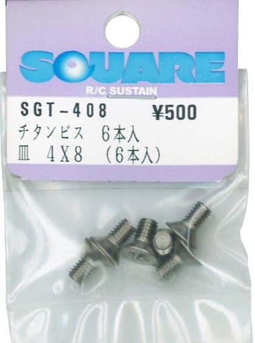 Square SGT-410 4 x 10 Titanium Plate Screws (Pack of 6)