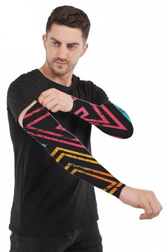 Image of Arm Sleeve For Men women Fully Stretchable Sun UV Ray Dust Protection Bike Riding Cycling Gloves Cricket Golf Football Soft Hand Gloves sleeves
