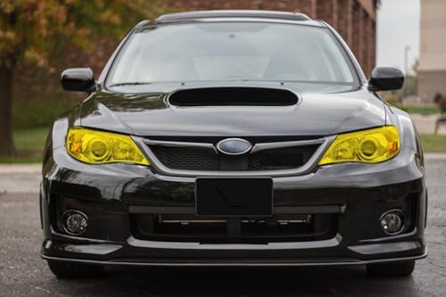 Image of HOME13 Self Adhesive Auto Car Tint Headlight Taillight Fog Light Vinyl Smoke Film Sheet Sticker Cover Car & Bike Protection Film (Yellow, 24x100 inch)