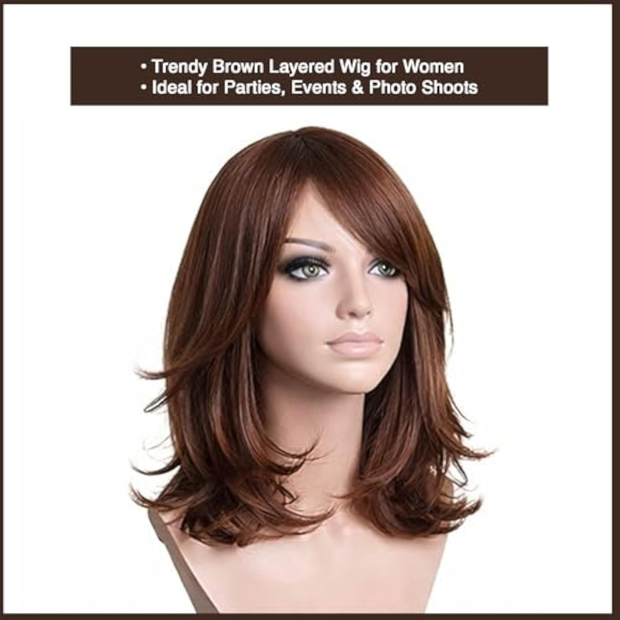 Party Perfect Long Wig Accessory, Synthetic Hair